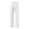 Womens Cargo Pants Mid Rise Dressy Women Casual Wide Leg Pants High Waisted Business Work Casual Pants Loose Flowy Beach Palazzo Pants White 3X-Large view 3