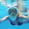 NPQPNAFC Full Face Mask Diving Snorkel Diving Mask Scuba Mask Underwater Anti Fog Full Face Snorkeling Mask Professional Snorkelling Gear for Women Men Kids Swimming Snorkel Divin Masks view 3
