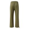 Cute Womens Trendy Cargo Pants Women High Waisted Cargo Pants Wide Leg Casual Linen Pants Summer Baggy Stretchy 6 Pockets Y2K Trousers Khaki X-Large view 3