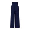 Generic Linen Pants Women Summer Striped Women's Cotton Linen Loose Fit Palazzo Pants Casual High Waist Stretchy Wide-Leg Trousers with Pockets Today 2024 Today 2024 Clearance Top Deal Khaki X-Large view 4