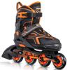 2PM SPORTS Orange Medium Inline Skates + New Purple Medium Inline Skates for Kids view 2