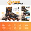 2PM SPORTS Orange Medium Inline Skates + New Purple Medium Inline Skates for Kids view 4