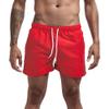 Men's Swim Trunks Beach Shorts Casual Loose Swimwear Shorts Elastic Waist Drawstring Bathing Pant (Medium,Red) view 2