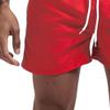 Men's Swim Trunks Beach Shorts Casual Loose Swimwear Shorts Elastic Waist Drawstring Bathing Pant (Medium,Red) view 4
