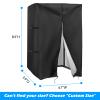 Squat Rack Cover, Waterproof Outdoor Gym Equipment Covers with Zipper for Squat Rack/Weight Lifting Rack/Home Gym Workout Equipment (47"W x 69"D x 84"H) view 2