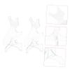 SUPVOX 1 Pair Acrylic Rods Stand Desktop Fishing Pole Holders for Garage Sturdy Acrylic Rod Rack Portable Rod Holder view 2