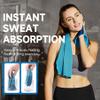 BILITOK Superfiber Ice Towel Neck, Soft Breathable Cold Towel Cooling, Yoga, Sports, Golf, Gym, Camping, Running, Fitness, Exercise and More Activities, 4 Packs (Blue/Gray/Black/Purple) view 4