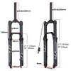 BOLANY 27.5/29inch MTB Air Fork 140mm Travel Bike Suspension Fork 34mm Stanchions Bike Front Fork with Damping Rebound Adjustment 28.6mm Threadless Steerer view 2