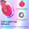 BELEEV Scooters for Kids with Light-Up Wheels & Stem & Deck, 2 Wheel Folding Scooter for Girls Boys, 3 Adjustable Height, Kick Scooter with Kickstand for Children Ages 3-12 (Pink) view 3