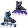 2PM SPORTS Azure Large Inline Skates + New Purple Large Inline Skates for Kids view 1