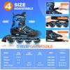 2PM SPORTS Azure Large Inline Skates + New Purple Large Inline Skates for Kids view 4