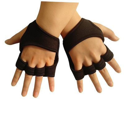 balacoo Women Men Gym Workout Gloves Non-Slip Silicone Half-Finger Weight Lifting Gloves Padded Wrist