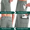 NATUVENIX Hiking Pants Men Lightweight Mens Travel Pants Quick Dry Cargo Work Pants for Men Water Resistant Fishing Pants view 3