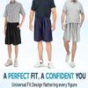QARMAX 2PCS Puliam Shorts, ICY Shorts Men's Ice Silk Stretch Quick-Dry Shorts, Men's Plus Size Ice Silk Stretch Shorts (A,8XL) view 3