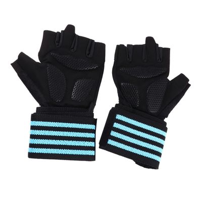 balacoo 1pair Outdoor Half Finger Weightlifting Gloves Wrist Support Breathable Sports Gloves for Strength Training Cycling Gym Workouts