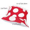 Gadfary Reversible Bucket Hat for Women Summer Travel Fisherman Cap, Girls Cute Double Side Wear Bucket Cap (Red Mushroom) view 4