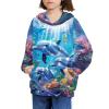 WELLFLYHOM Kids Dolphin Hoodie for Girls 8-10T Cute Blue Sweatshirt Long Sleeve Shirt for Teen Boys Graphic Pullover Hoodie Workout Casual Sweater Shirts Fall Outfits Activewear view 2
