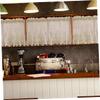 Cabilock Short Lace Curtains for Window Half Curtain Sheer Drapes Kitchen Decorative Shade Sun Proof 137x61cm view 2