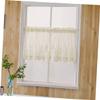 Cabilock Short Lace Curtains for Window Half Curtain Sheer Drapes Kitchen Decorative Shade Sun Proof 137x61cm view 3