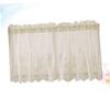 Cabilock Short Lace Curtains for Window Half Curtain Sheer Drapes Kitchen Decorative Shade Sun Proof 137x61cm view 4