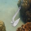 LOHISHILO Boat Anchor Kit 35 lb Small Yacht Boat Anchor, Marine Stainless Steel 316 Wing Style Anchor 31.1 * 14.4.14.6in for Sand, Pebbles, Rocks, Grass, Seaweed, Coral Bottoms view 2