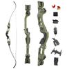 62 Inch ILF Recurve Bow with Gordon Limbs 25-60Lbs Metal Riser Competition Athletic Recurve Bow for Adult Right Handed Hunting Longbow (Green, 40 Lbs) view 1
