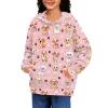 WELLFLYHOM Pink Hoodies Girls Fashion Sweatshirt 8-10T Puppy Dog Graphic Pullover Hoodie Cute Outfit Dog Paw Print Long Sleeve Hooded Sweatshirt Workout Casual Sweater Shirt view 4