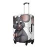 GFLFMXZW Grey Rat Luggage Cover Stylish Suitcase Covers Washable Stretch Suitcase Protector Anti-Scratch Travel Baggage Covers for 18-31 inch Luggage view 2
