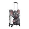 GFLFMXZW Grey Rat Luggage Cover Stylish Suitcase Covers Washable Stretch Suitcase Protector Anti-Scratch Travel Baggage Covers for 18-31 inch Luggage view 3