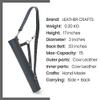 LC's Archery Back Arrow Quiver -Genuine Leather Arrow Quiver-Traditional Handmade Quiver for Arrows for Hunting & Target Practicing-Adjustable Lightweight & Comfortable (Cow Leather, Black Leather) view 3