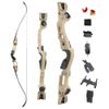 62 Inch ILF Recurve Bow with Gordon Limbs 25-60Lbs Metal Riser Competition Athletic Recurve Bow for Adult Right Handed Hunting Longbow (Earth, 45 Lbs) view 1