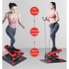 ZHCWEP Mini-Stepper Swing Stepper Home Stepper in-situ Foot Climber Waist Fitness Step Machine with Resistance Bands and Twisting Action Efficency view 3