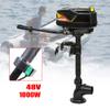 48V 1000WElectric Outboard Motor, 4.0JET PUMP Electric Brushless Trolling Outboard Motor, 3000RPM Heavy Duty Short Shaft Fishing Boat Engine for Fishing, Aquaculture, Outdoor Adventure view 2