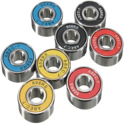 XKHLQLPEF 100PCS ABEC-7 608 2RS Skate Bearings Carbon Steel Skateboard Bearing Roller Skate Bearing