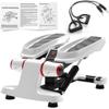 ZHCWEP Mini Stepper, Premium Treads, Multifunction Computer with LCD Display, incl. Power Ropes, Hydraulic Shock Absorbing System, Maximum Load Capacity: 120 KG Efficency, Red view 1