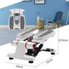 ZHCWEP Mini Stepper, Premium Treads, Multifunction Computer with LCD Display, incl. Power Ropes, Hydraulic Shock Absorbing System, Maximum Load Capacity: 120 KG Efficency, Red view 3