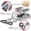 ZHCWEP Mini Stepper, Premium Treads, Multifunction Computer with LCD Display, incl. Power Ropes, Hydraulic Shock Absorbing System, Maximum Load Capacity: 120 KG Efficency, Red view 4