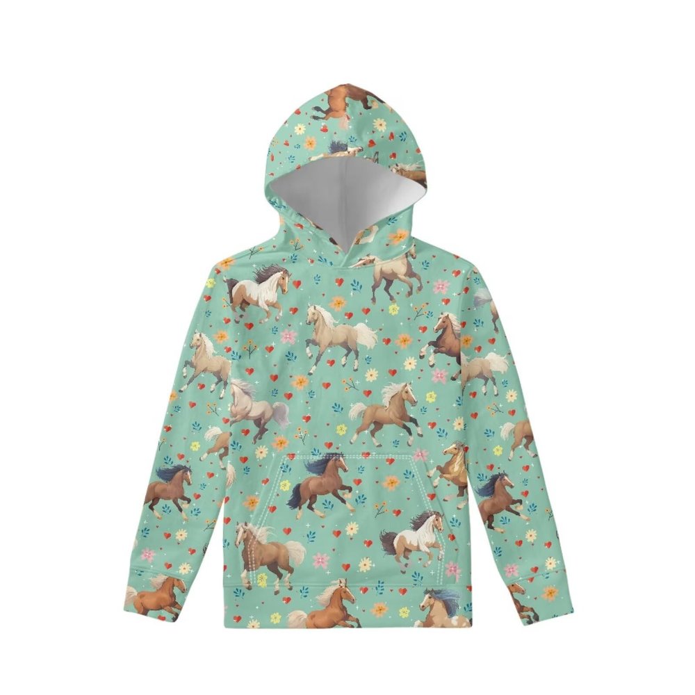 WELLFLYHOM Horse Shirts for Girls Size 6 7 Fashion Hoodies and Sweatshirt Graphic Pullover Top Long Sleeve Hoodie Loose Comfy Fall Outfits Workout Sweater Shirt Jumpers for Boys