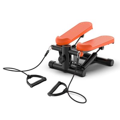 Mini Fitness Hydraulic Stepper, Stepper for Men and Women Cardio Fitness, Monitors and Resistance Bands Exercise Equipment Stepper, Tones Buttocks, Legs, Thighs, Waist and More