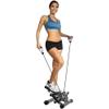 Mini Fitness Hydraulic Stepper, Stepper for Men and Women Cardio Fitness, Monitors and Resistance Bands Exercise Equipment Stepper, Tones Buttocks, Legs, Thighs, Waist and More view 2