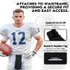 Exxact Sports Black Football Towel with Hook & Loop Fastener, Quarterback QB Sports Towel to Clean Hands, Visor and Gloves - Highly Absorbent, Quick Dry (Black) view 3