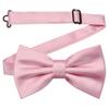 Branduce Pink Bow Tie for Men Pre-tied Adjustable Silk Blend Bowties for Wedding Party (BB05-27) view 1