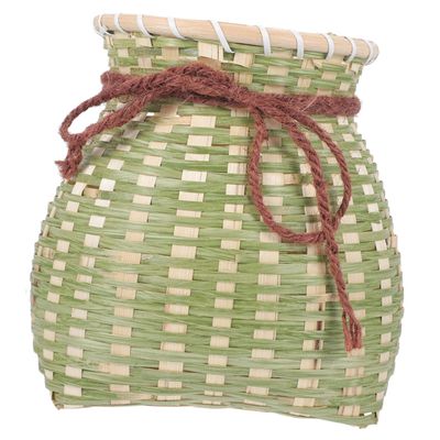 balacoo Portable Fish Basket for Carp Fishing Fishing Accessories Multi-Function Shrimp Container Bamboo Material Sturdy and Wear-Resistant