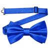 Branduce Royal Blue Bow Tie for Men Pre-tied Adjustable Silk Blend Bowties for Wedding Party (BB05-42) view 1