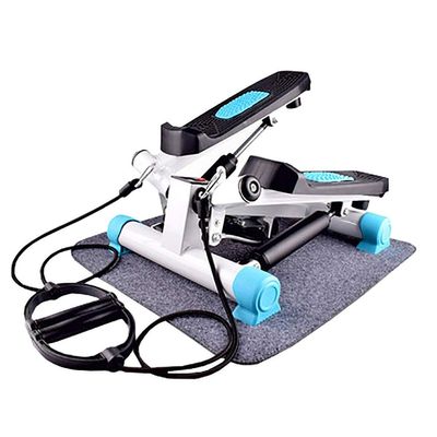 ZHCWEP Stair Stepper, Mini Stepper Cardio Exercise Trainer, Resistance can be Adjusted Stepper Machine, Stepper Exercises Equipment with LCD Monitor and Resistance Bands