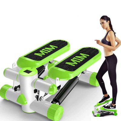 ZHCWEP Step Fitness Machines, Mini Stepper,Mini Fitness Exercise Machine-Mini Elliptical Foot Pedal Stepper, Step Trainer Equipment with Resistance Bands Durable