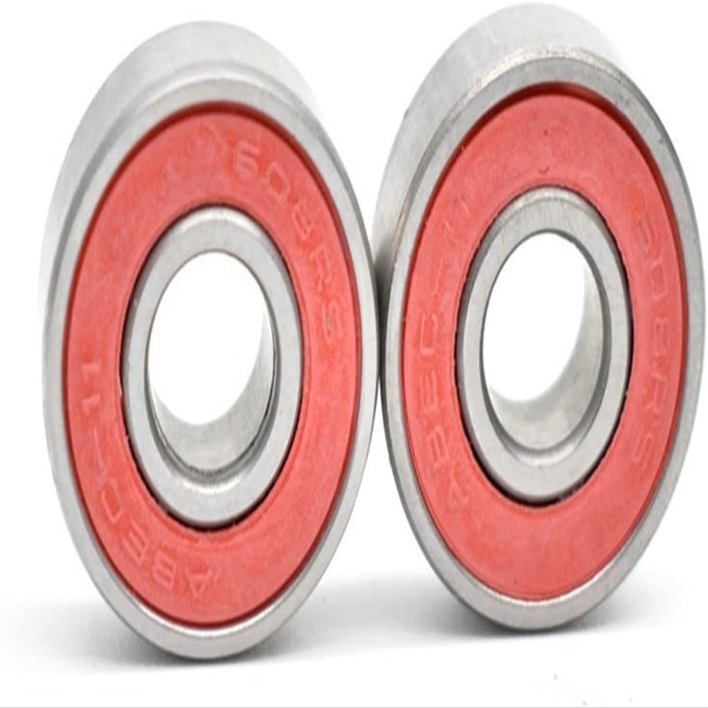 XKHLQLPEF Bearings 10pcs 608 2RS 8x22x7mm Red Seals Skateboards Wheels ABEC-11 Miniature Shafts Tool Skate Scooter Steel Bearings
