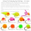 24 Glo Bug, Egg Dry Fly Fishing Lure Assortment | Trout, Steelhead, Salmon Fly Fishing Flies | Size #8, #10, #12, #14 view 2