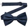 Branduce Navy Bow Tie for Men Pre-tied Adjustable Silk Blend Bowties for Wedding Party (BB05-38) view 1