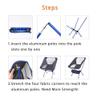 LCAIPNYF Outdoor Folding Chair, Fishing Chair, Beach Chair, Folding Chair That can be Used for Picnic, Camping and Fishing-Sapphire_Chair view 4